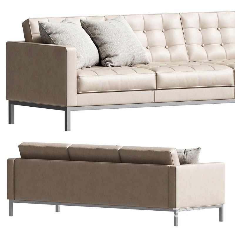 Knoll Florence Relax Three Seater Sofa Quilted Version Image 4