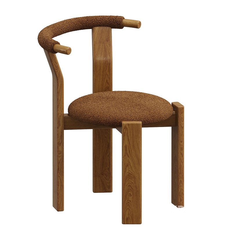 Pair of Zita Dining Chairs- Boucle Image 2