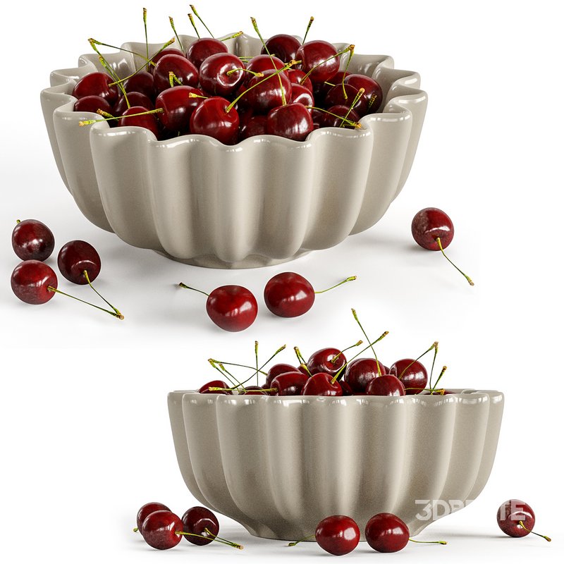 Cherry red bowl Image 1