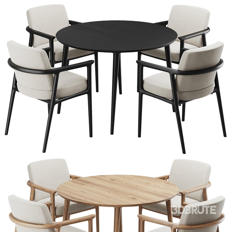 Dinning chair and table189 Image 1