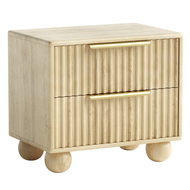 Camila 2 Drawer Nightstand Image 2