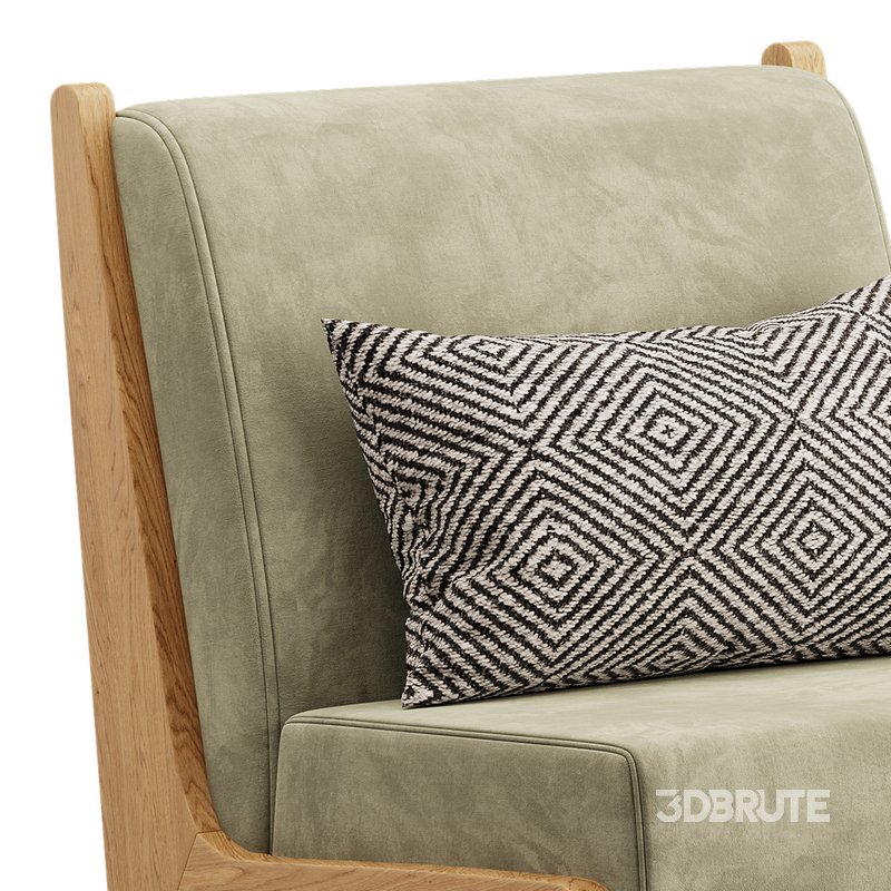 Art Deco White Foam Side Chair Image 10