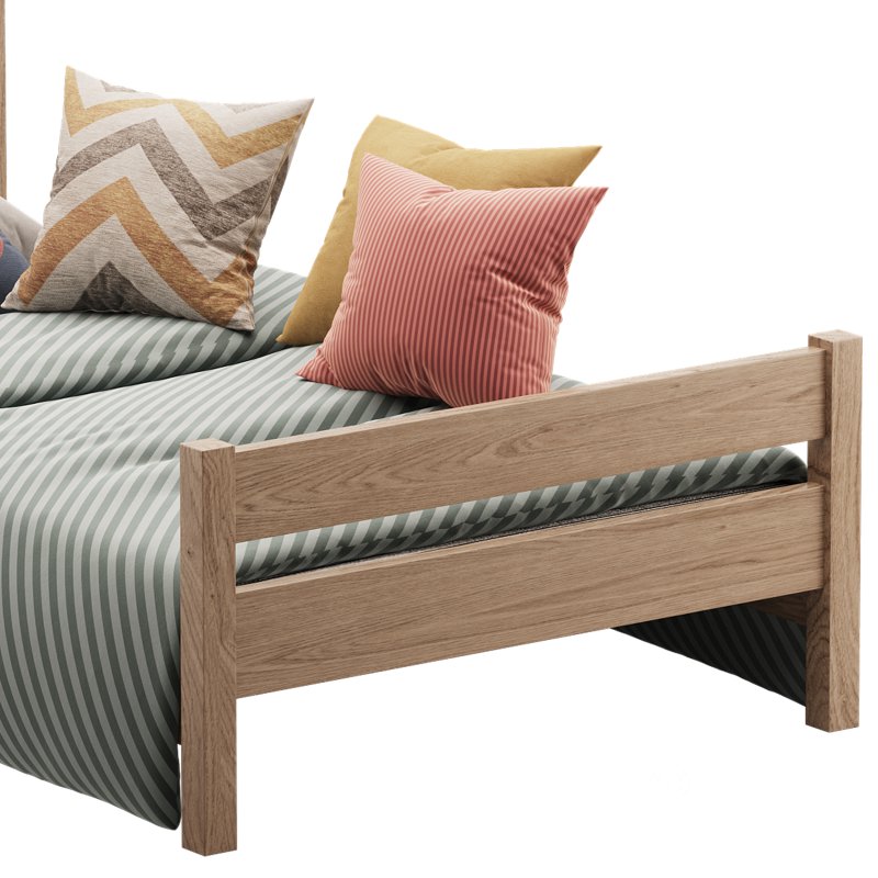 PAPROOS Twin Bed Frame for Kids Image 11