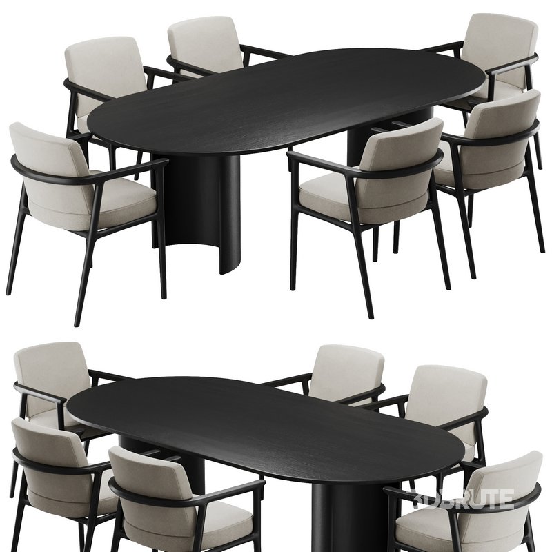 Dinning chair and table188 Image 1