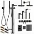 Gessi inverso rigato bathroom faucet set - Thumbnail 4