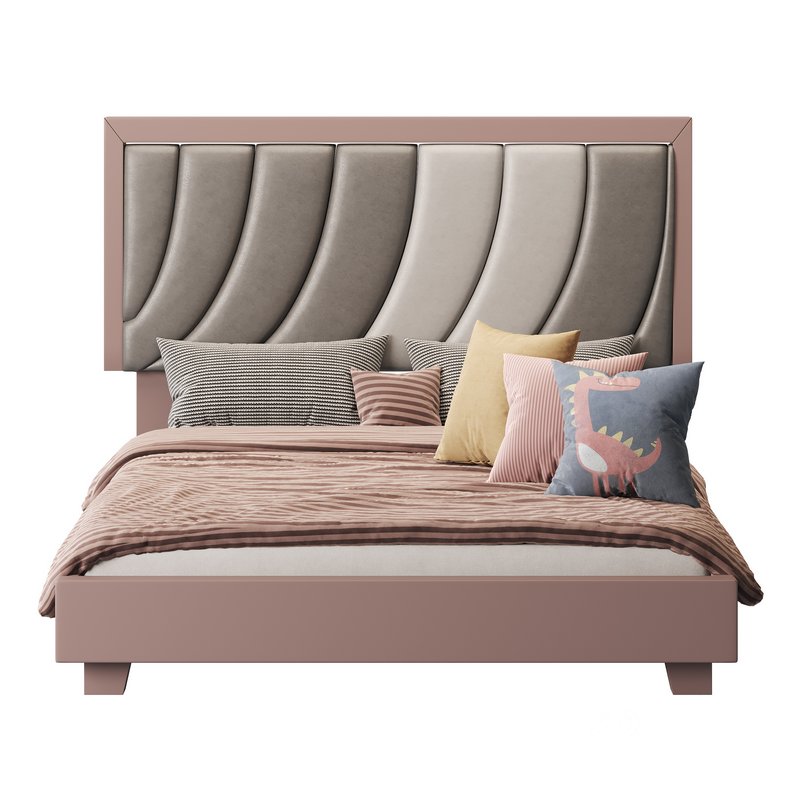 Boyd Sleep Bree Upholstered Faux Leather Platform Bed Image 11