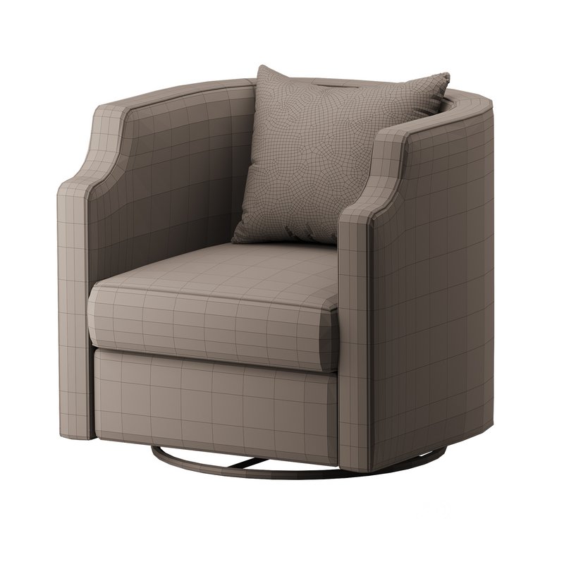 Infinity Swivel Barrel Chair Blue Image 14