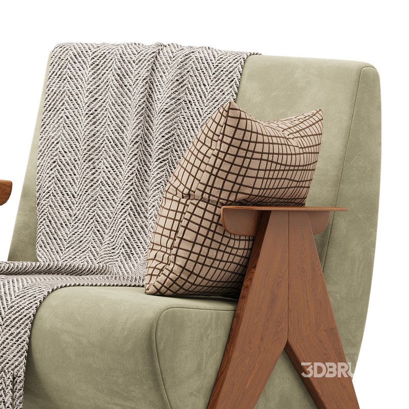 Nordic Ash Wood Arm Chair Image 13