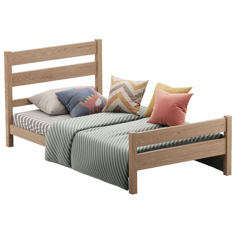 PAPROOS Twin Bed Frame for Kids Image 2