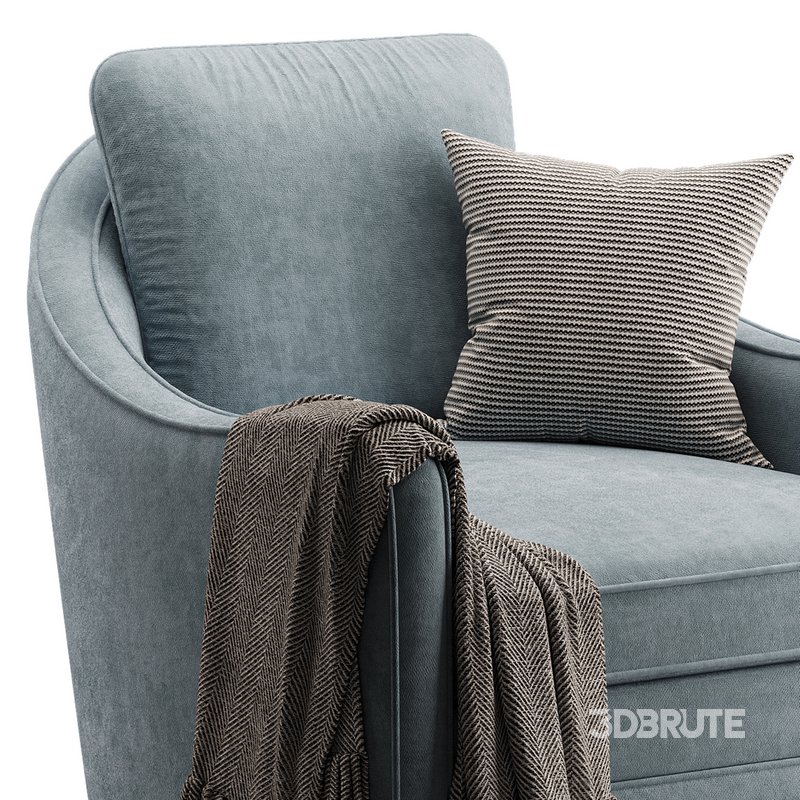 Wide Seat Lounge Swivel Arm Chair Image 13