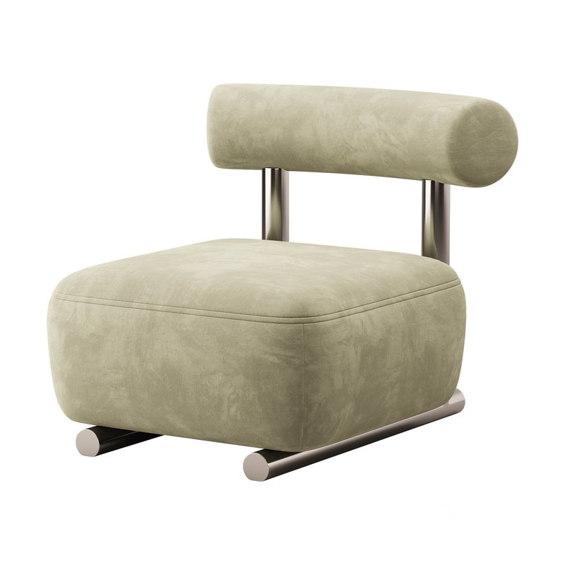 Modish Solid Color Foam Side Chair Image 1