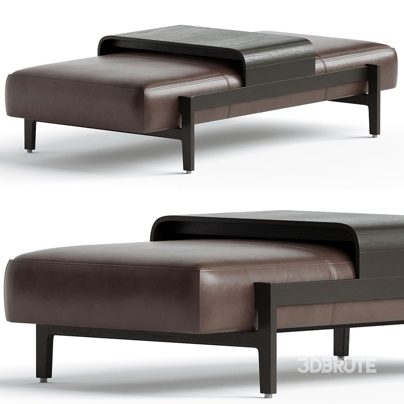 Fawkes Rectangle Ottoman Four hands Image 2