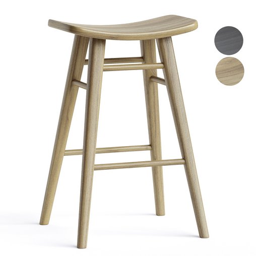 65cm Oliver Solid Timber Barstool