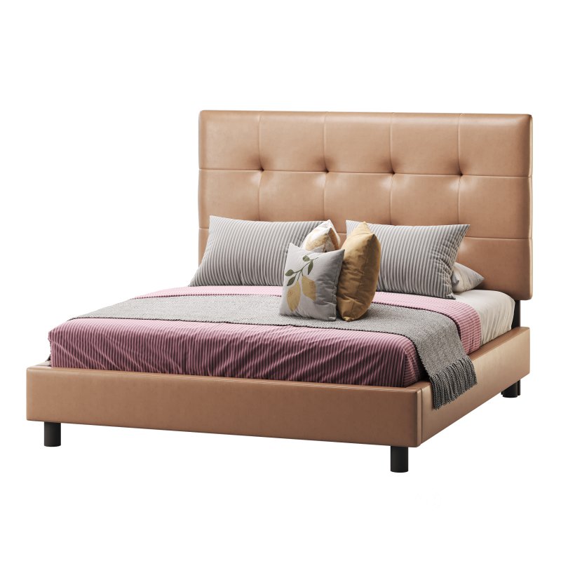 BED Alice Tufted Beige Image 7