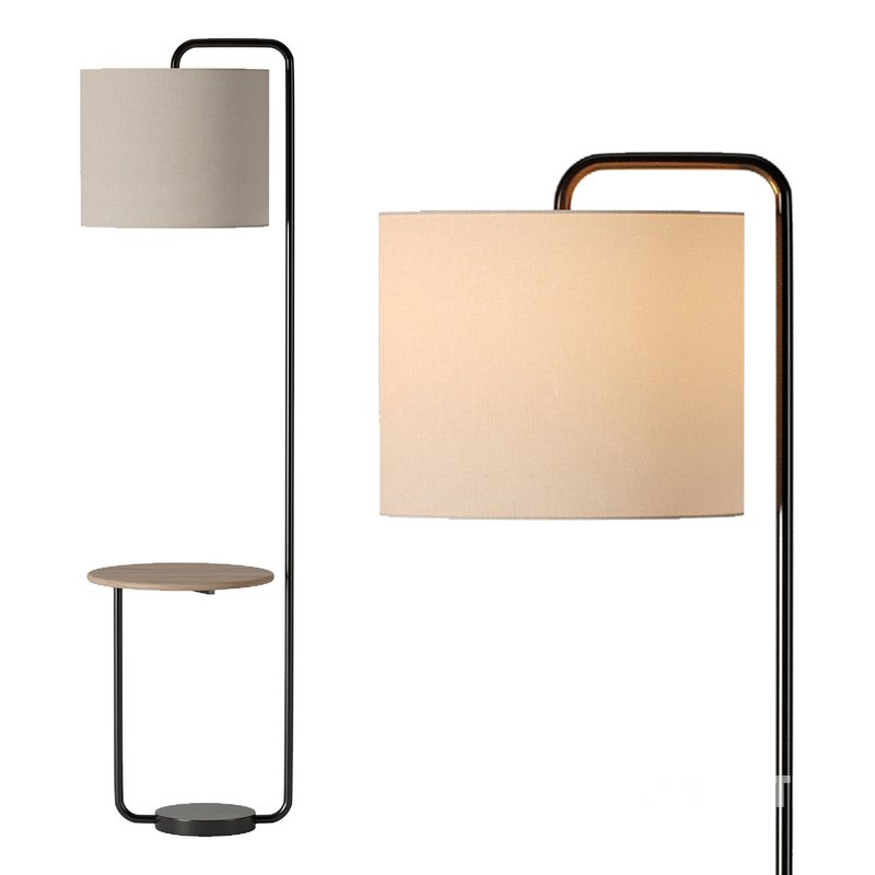 Industrial Shelf Floor Lamp Image 4