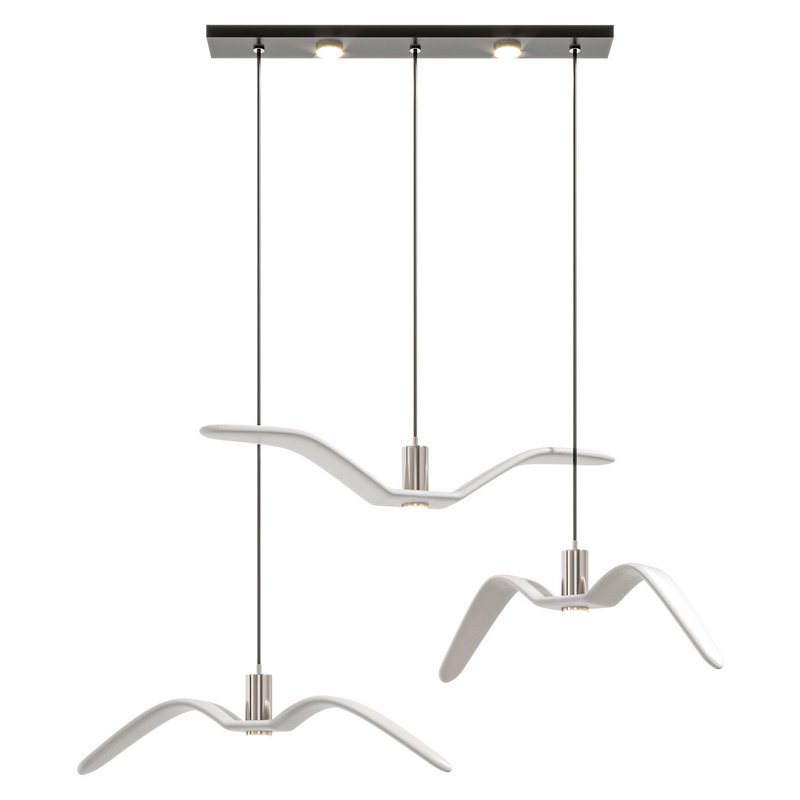 Hanging plastic Led Lamp Bird Image 3