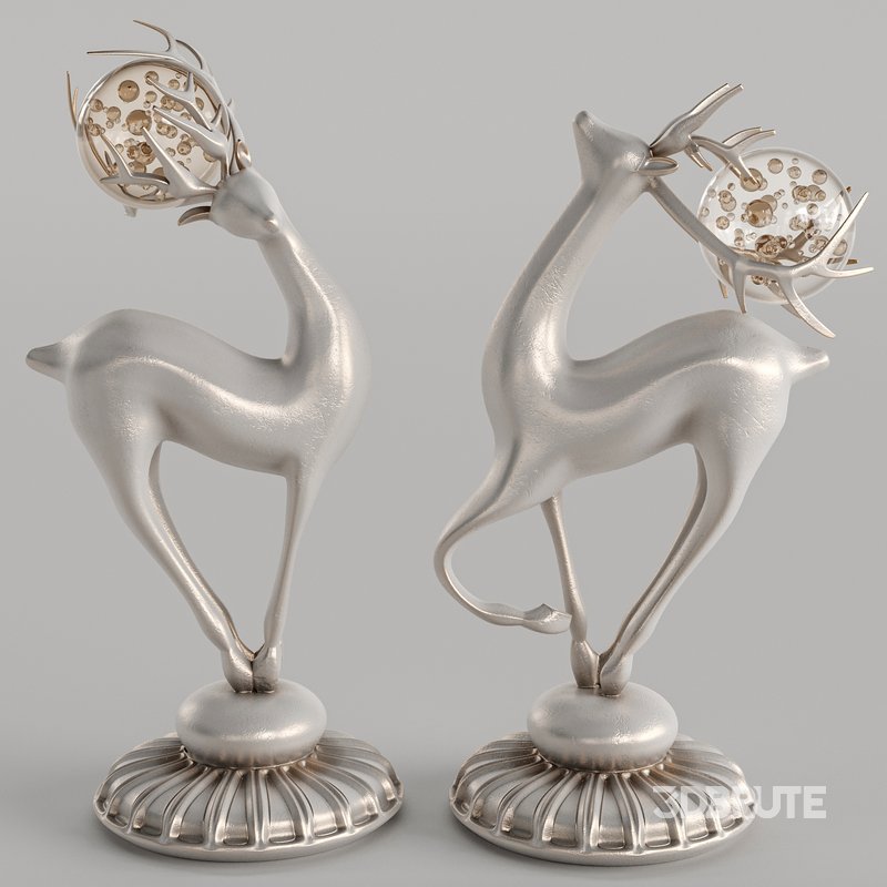 Nordic style crystal ball deer Image 6