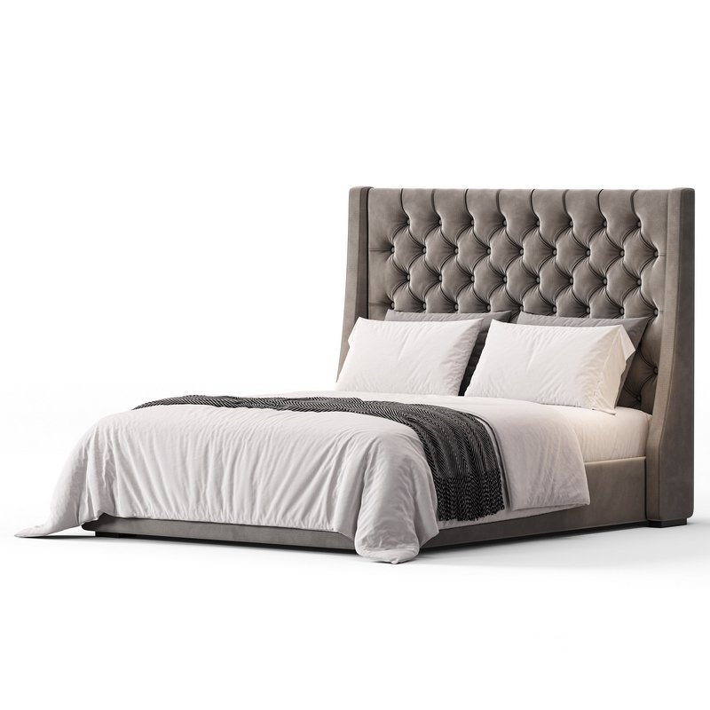 Barron Beds Zoya Grandeur Curved Wingback Bed Image 9