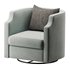 Infinity Swivel Barrel Chair Blue - Thumbnail 12