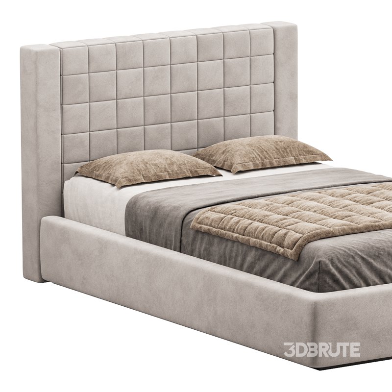 Single bed with upholstered headboard Image 11
