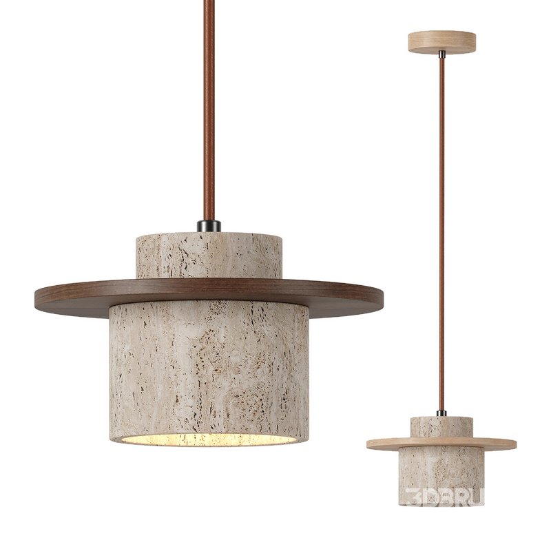 Travertine pendant light Image 5