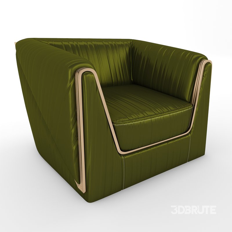 Vega Arm Chair Green Image 3