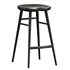 Alma Brown Solid Wood Bar Stool - Thumbnail 3