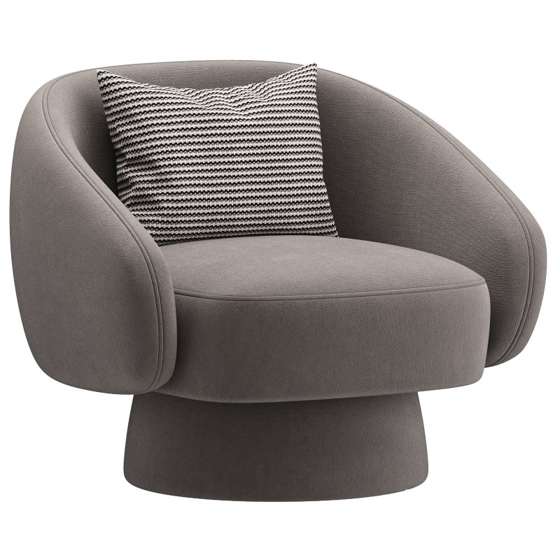 Fauteuil lounge en bouclette Ted Image 2