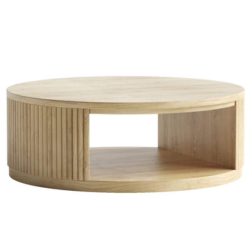 Fitzroy Modern Natural Acacia Coffee Table Image 2