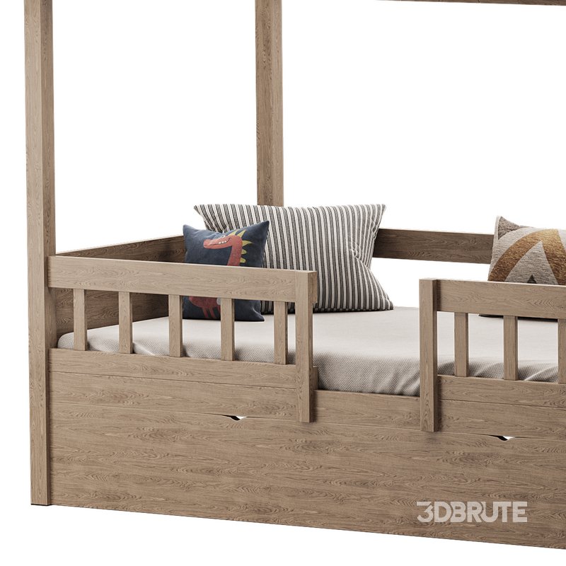 Bed Frame with Trundle Image 13