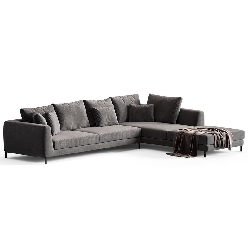 Ray Corner Sectional Sofa By B&B ITALIA Image 5