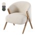 UPHOLSTERED BOUCLE ARMCHAIR - Thumbnail 2
