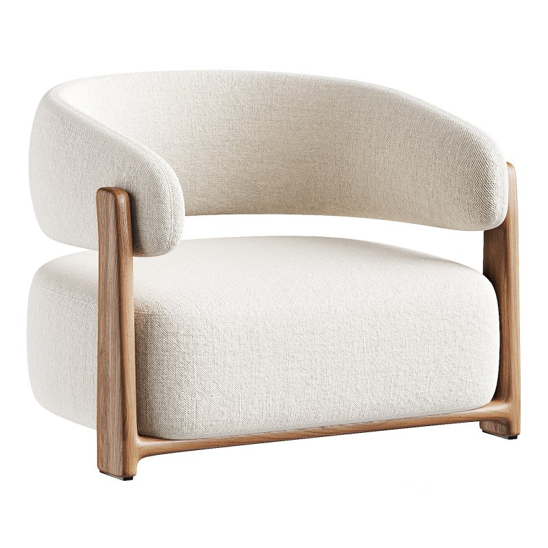 armchair white 2 Image 5