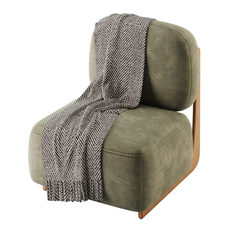 Modern Simple Style Cherry Wood Side Chair Image 6