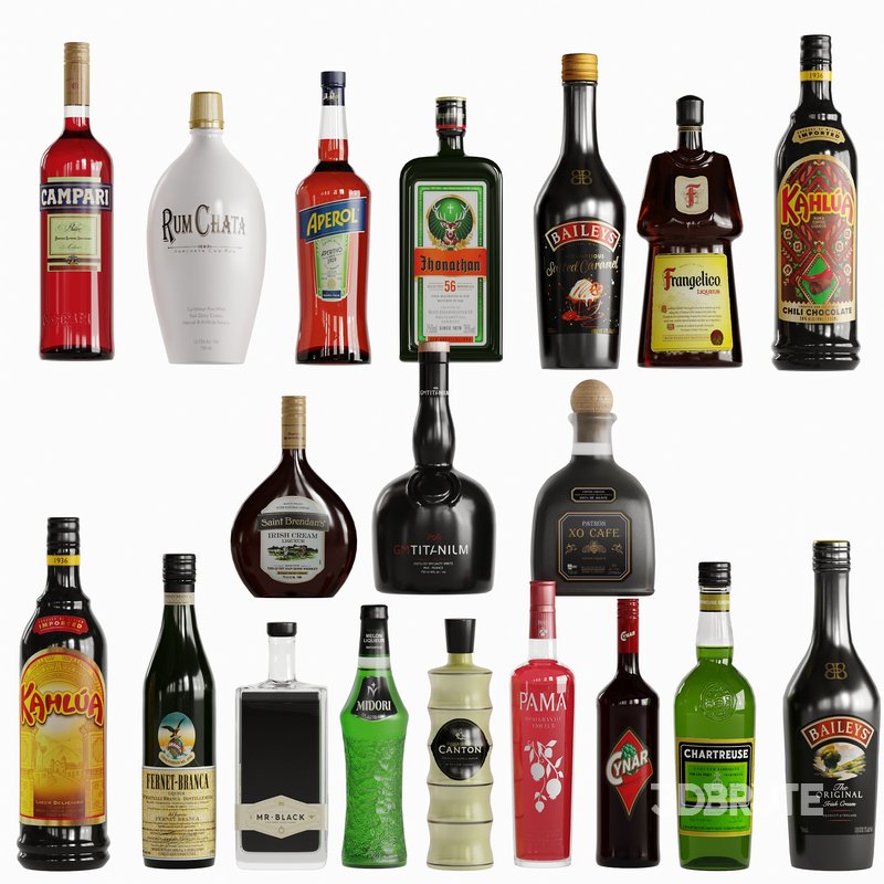 Bottles -36 Champagne And Liqueurs Image 1