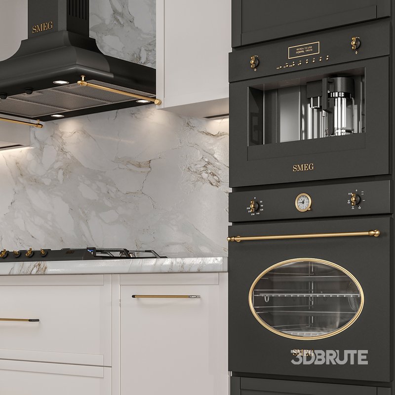 Kitchen smeg black Image 2