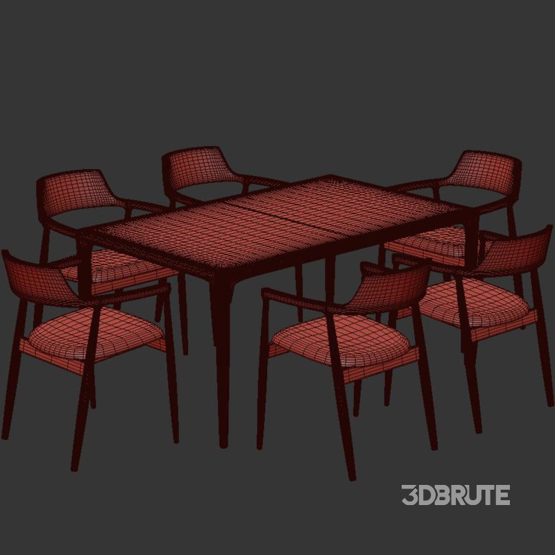 Dinning chair and table225 Image 6