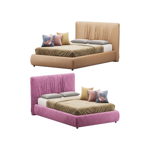 Single bed 90×200 Lovely Big red