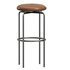 Circular Bar Stool in Bronze and Leather Designed by Craig Bassam - Thumbnail 4