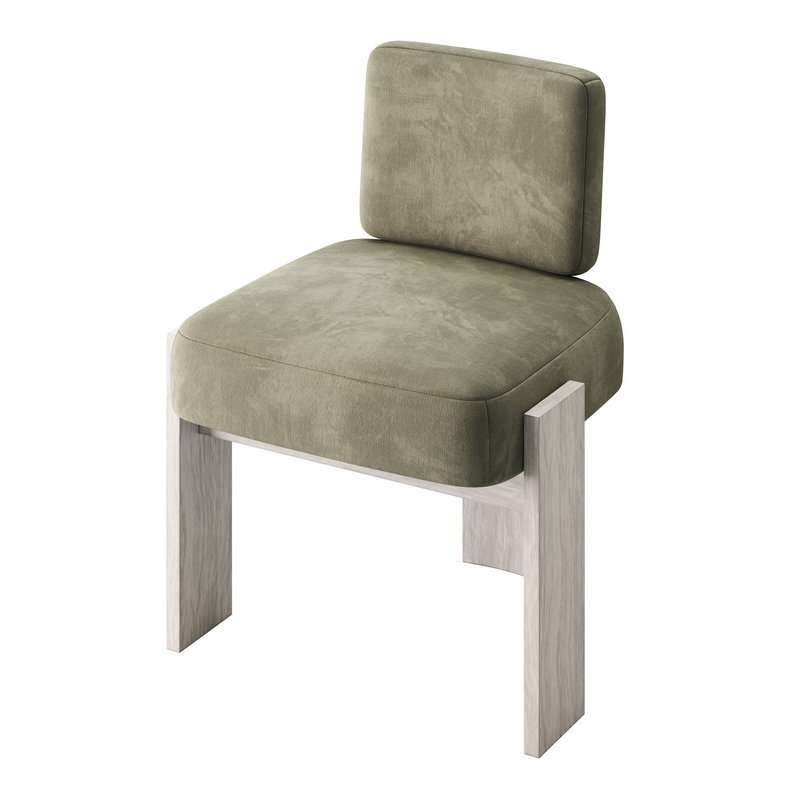 C Back Armless Chair Image 3