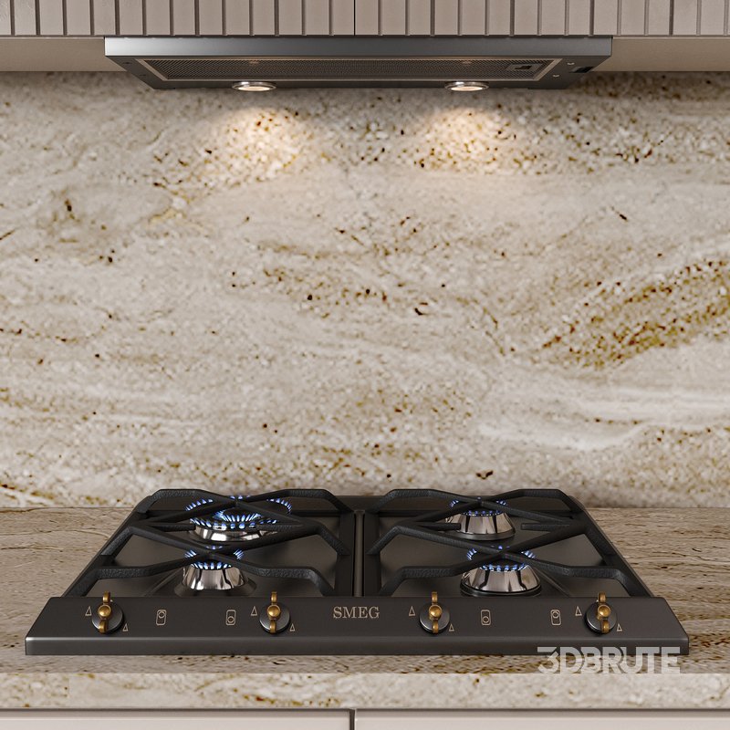 Kitchen With Appliance smeg Image 4