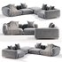 TOKIO Modular fabric Sofa - Thumbnail 3
