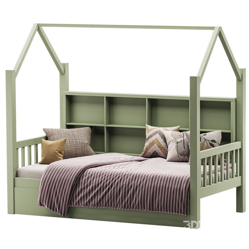 Bed with Trundle roof Image 2