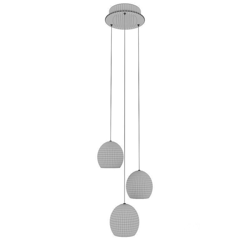 Lazio 3-Light Round Multi-Drop Pendant Currey Company Image 6