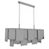 Rectangular pendant chandelier made of ribbed glass 164FA-33125 Garda Decor - Thumbnail 4