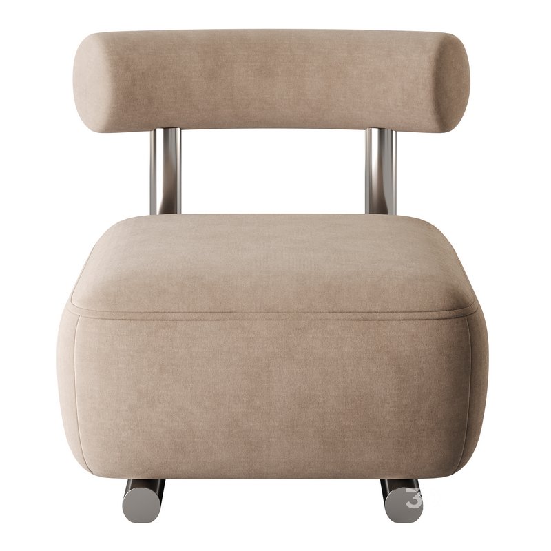 Modish Solid Color Foam Side Chair Image 9