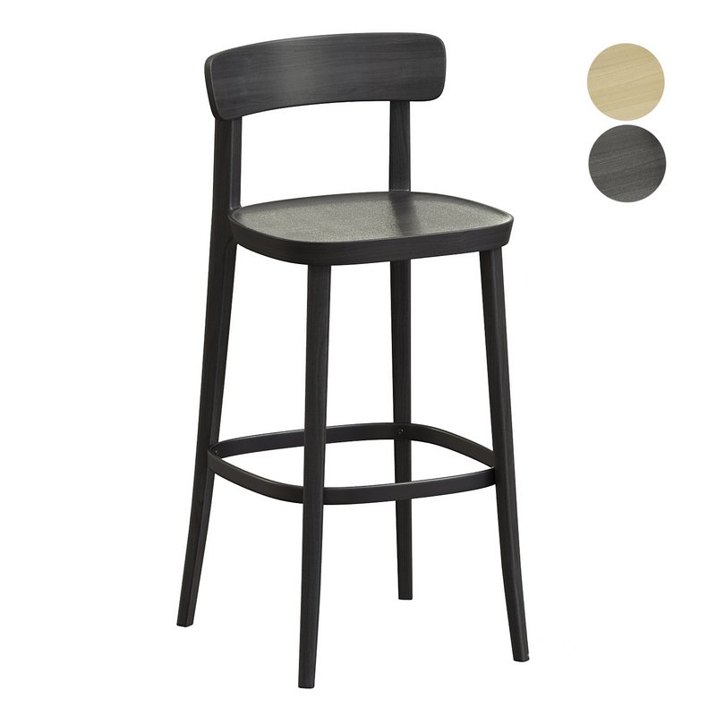 Josue 75cm Wooden Bar Stool Image 1