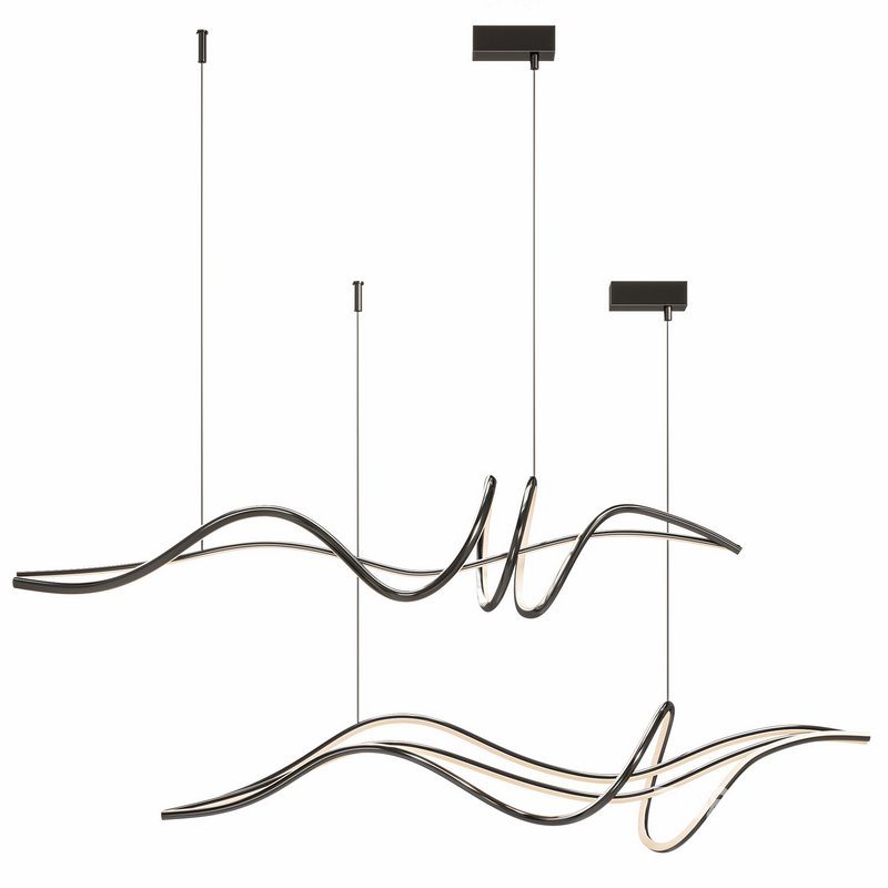 Geometric Pendant LED Lines Image 3