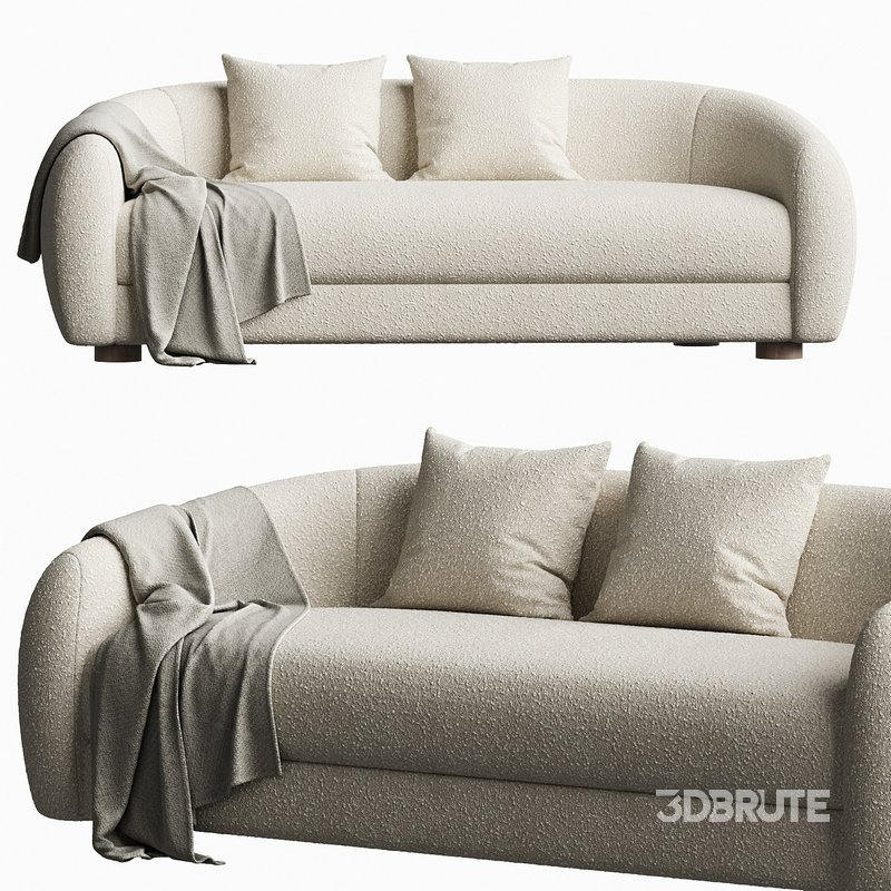 Laszlo 80 Ivory Boucle Loveseat Image 2