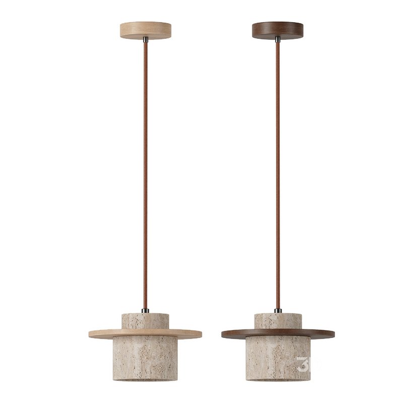 Travertine pendant light Image 4